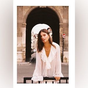 Free People Callie Sheer Tunic XS $128